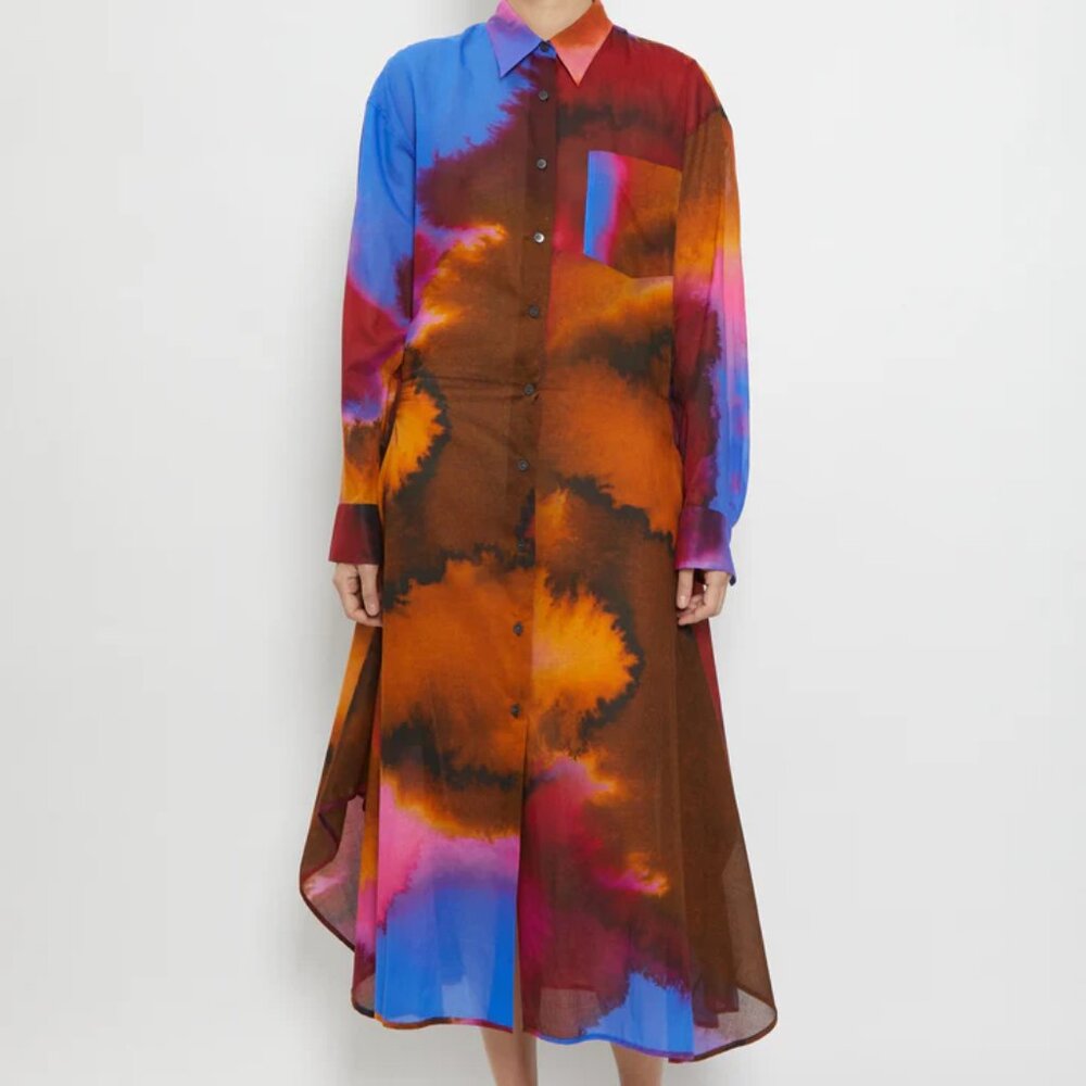 Dries Van Noten watercolor dress (US 2-4)